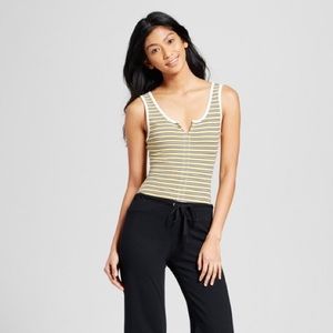 Xhilaration Striped bodysuit